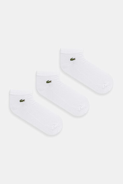 Lacoste skarpetki 3-pack kolor biały RA2917