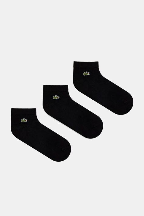 Lacoste skarpetki 3-pack kolor czarny RA2917