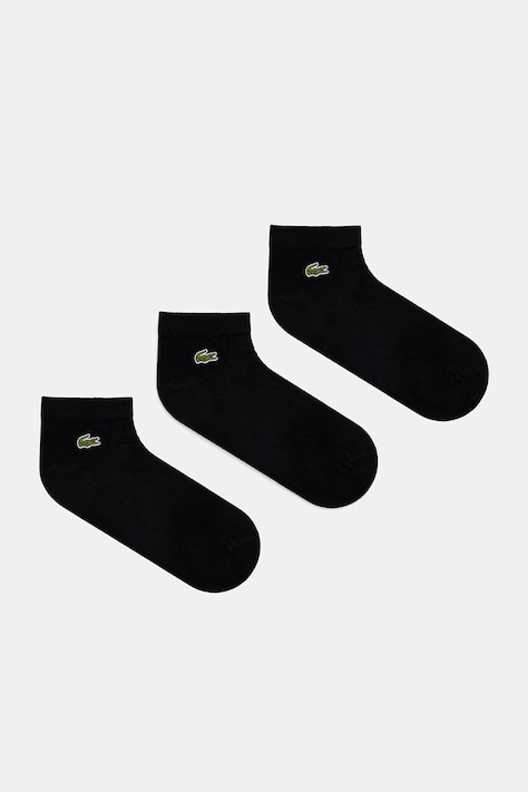 Lacoste skarpetki 3-pack kolor czarny RA2917