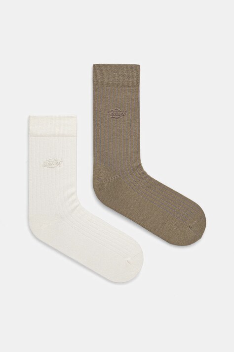Dickies skarpetki RIB 2-pack kolor beżowy DK0A4Z3X