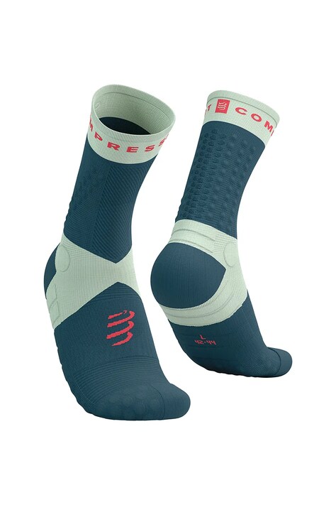 Κάλτσες Compressport Ultra Trail Socks V2.0 χρώμα: τιρκουάζ, SQTU3556