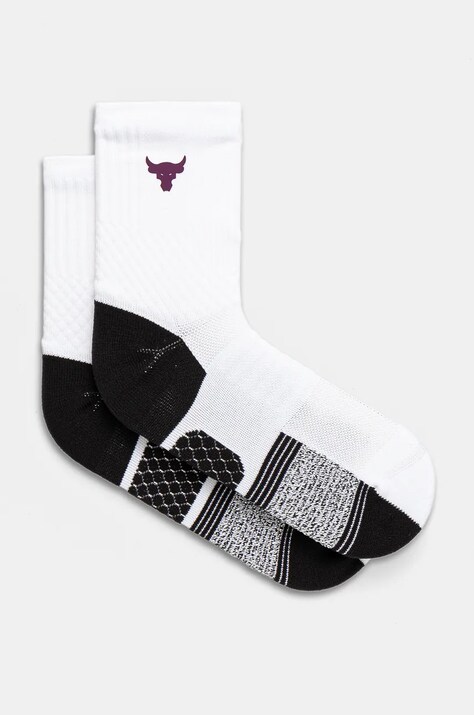 Under Armour sosete Projekt Rock culoarea alb, 1376230