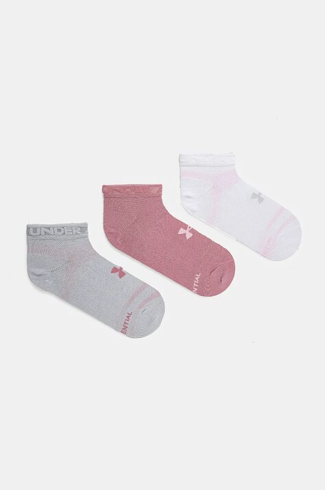 Κάλτσες Under Armour Essential 6-pack χρώμα: ροζ, 1386239