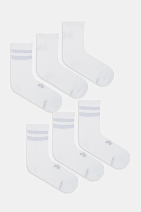 Under Armour skarpetki 6-pack kolor biały 1387058
