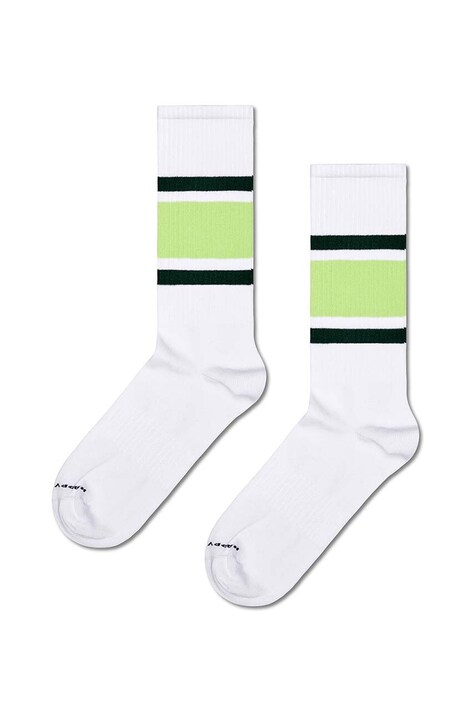 Носки Happy Socks Simple Stripe Sneaker Sock цвет белый P001607