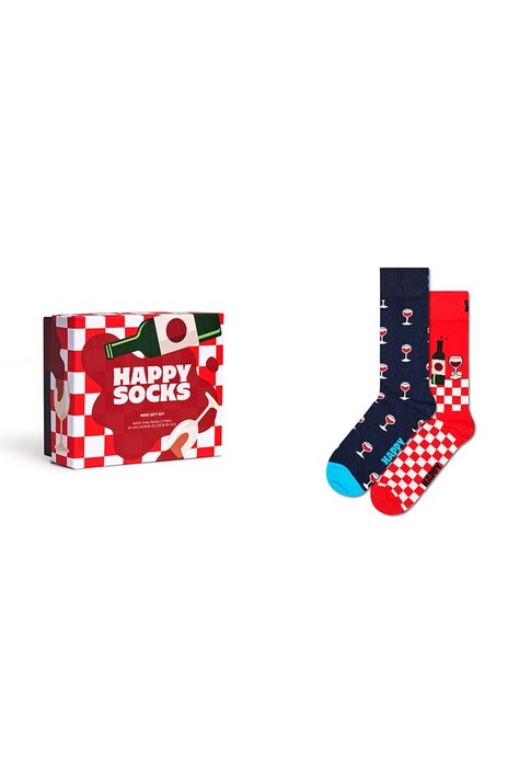 Happy Socks Skarpetki GIFTBOX 2-Pack Wine Gift Set 2-pack P001837