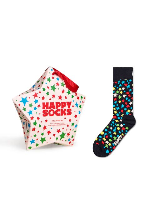 Čarape Happy Socks GIFTBOX boja: crna, P001734