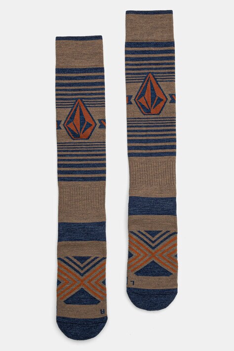 Volcom skarpetki z domieszką wełny kolor brązowy J6352501