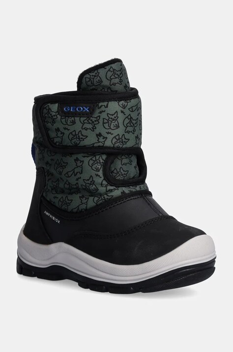 Geox cizme de iarna copii FLANFIL ABX culoarea verde, B263VE.0BCMN