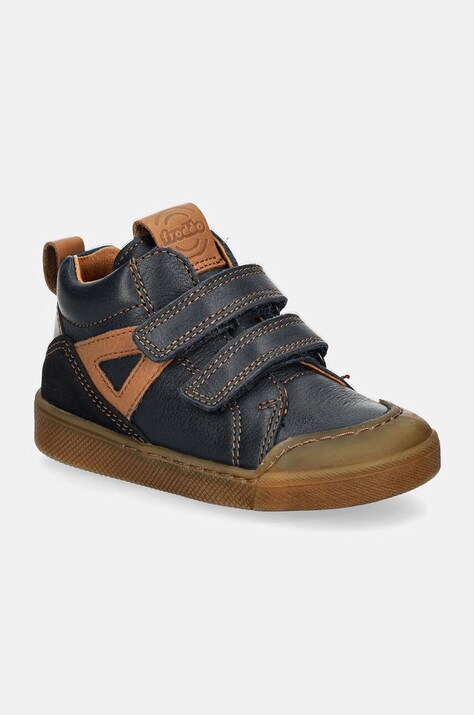 Froddo incaltaminte din piele pentru copii ROSARIO HIGH-TOP culoarea albastru marin, G2110134