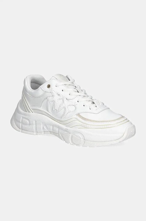 Pinko sneakers Glamm culoarea alb, SS0057 E015 Z1B