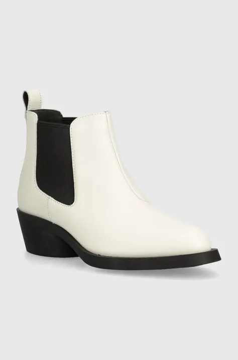Kožené topánky chelsea Camper Bonnie dámske, biela farba, na podpätku, K400717-007