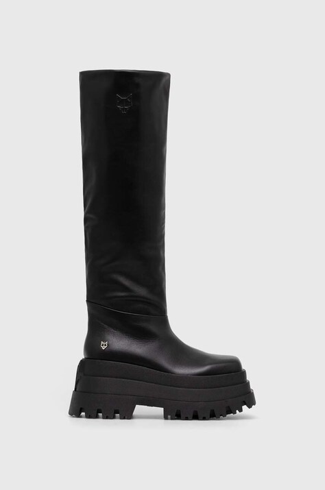 Naked Wolfe stivali in pelle donna colore nero  Sasha Black