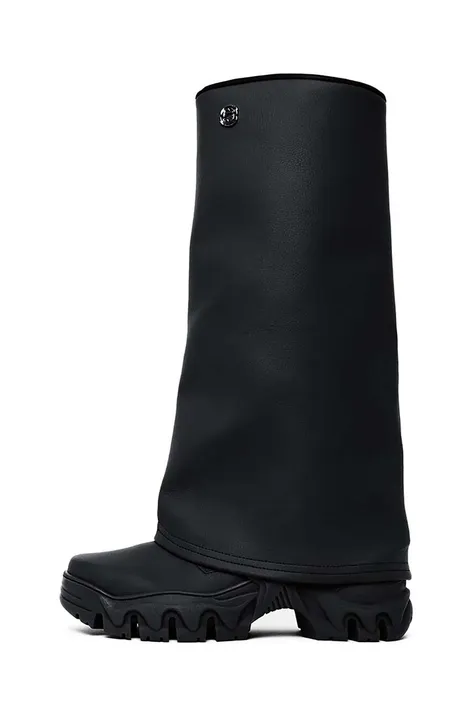 Rombaut cizme BOCCACCIO II RAIN femei, culoarea negru, cu toc plat, CO-B-009