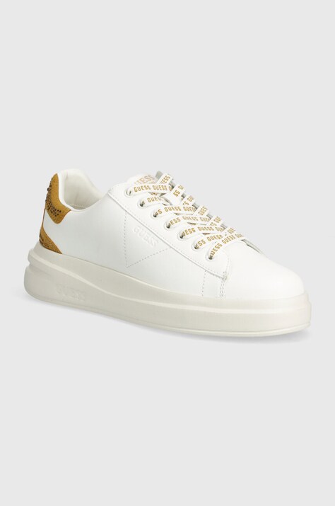 Guess sneakers din piele ELBINA culoarea alb, FLTELB LEA12