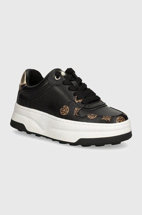 Guess sneakers QUEENZ culoarea negru, FLTQNZ FAL12