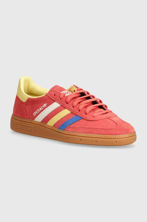 Semišové tenisky adidas Originals Hanball Spezial ružová farba, IE1328