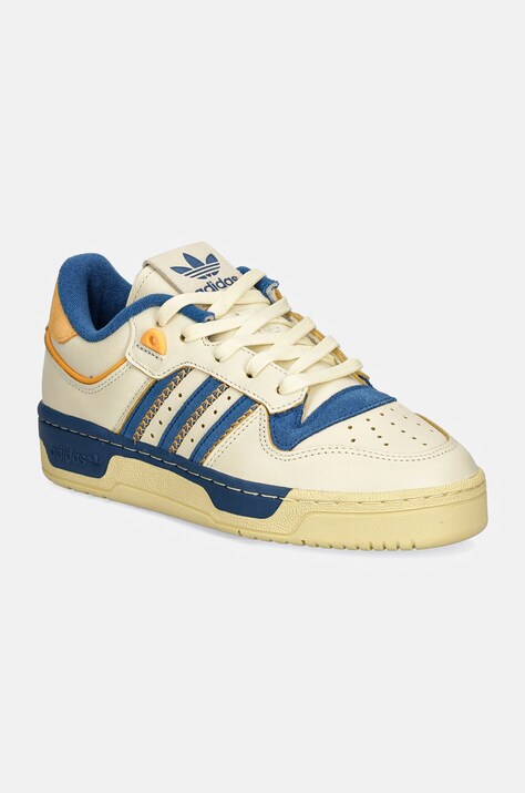 Kožne tenisice adidas Originals Rivalry 86 Low boja: bež, IF4663