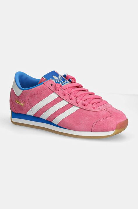 Шкіряні кросівки adidas Originals Country Japan колір рожевий IG4521