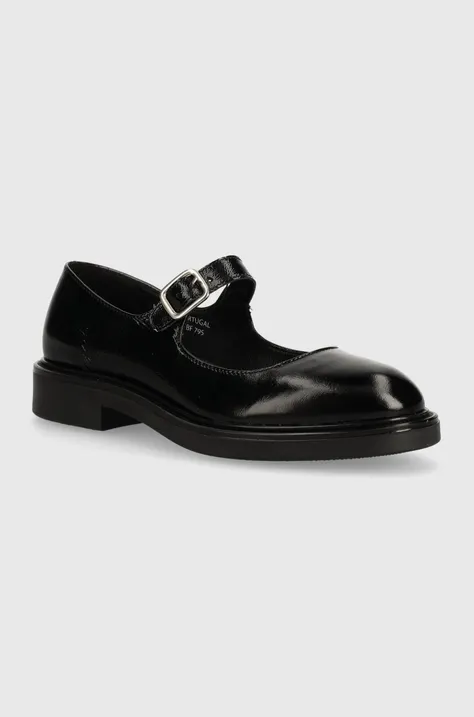 Шкіряні туфлі Bianco BIAADDA жіночі колір чорний на плоскому ходу 11251295