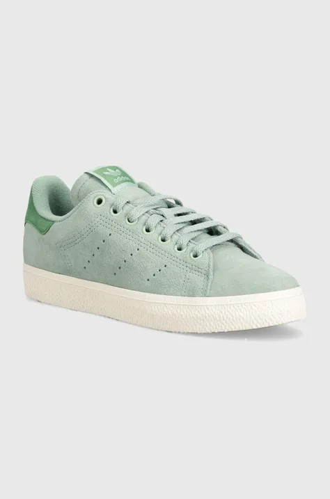 adidas Originals sneakers din piele intoarsă Stan Smith CS culoarea verde, IF6944