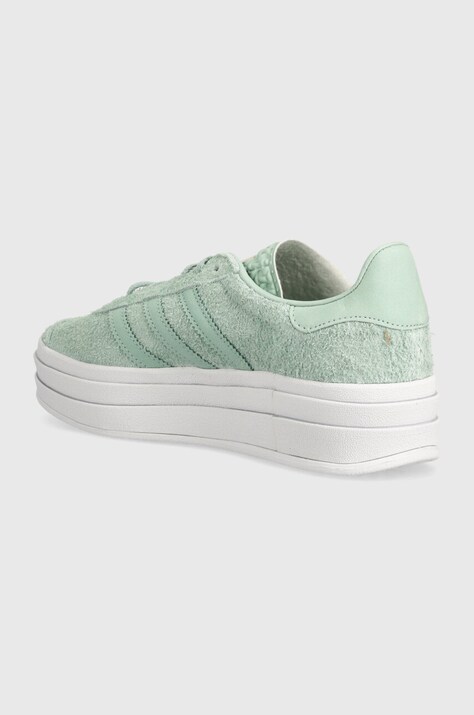 Шкіряні кросівки adidas Originals Gazelle Bold — AW24-OBD0GC, бірюзовий — фото 3