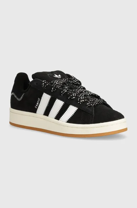 Σουέτ αθλητικά παπούτσια adidas Originals Campus 00s χρώμα: μαύρο, IH2659