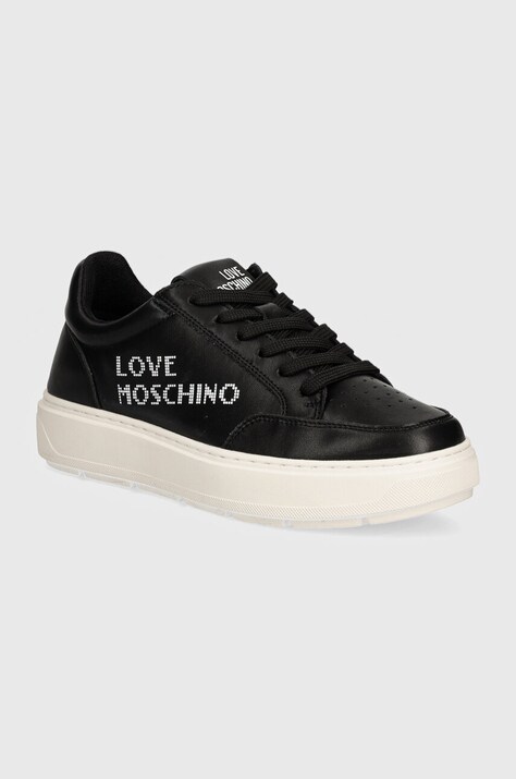 Love Moschino sneakers din piele culoarea negru, JA15124G1LIA0000