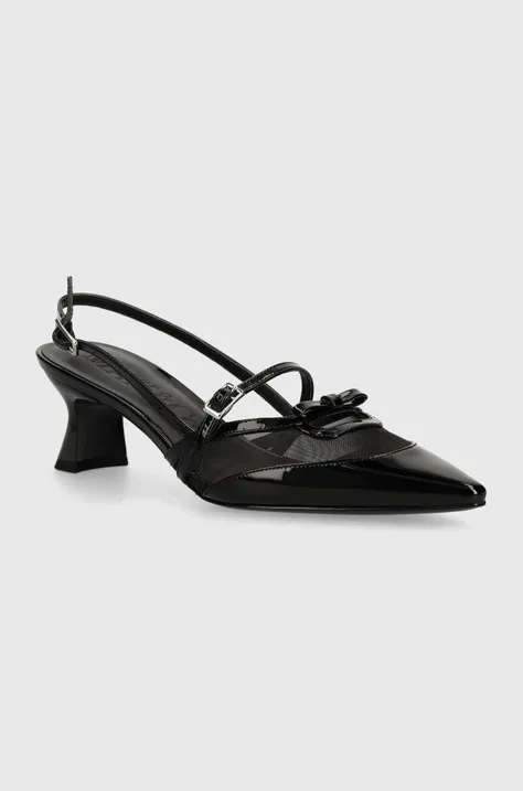 Обувки с дебел ток MAX&Co. в черно 2426526026200