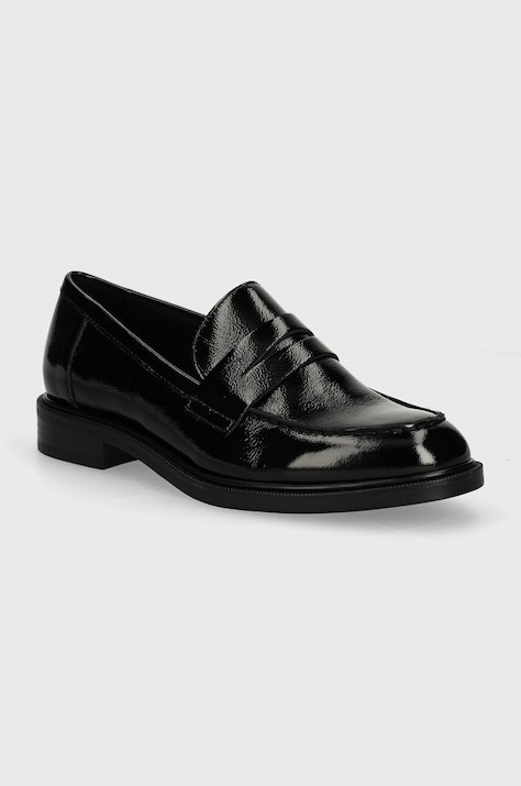 Vagabond Shoemakers mocasini de piele AMINA femei, culoarea negru, cu toc plat, 5703-060-20