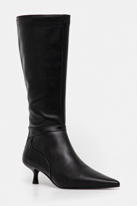 Vagabond Shoemakers ghete de piele LYKKE femei, culoarea negru, cu toc cui, 5814-001-20