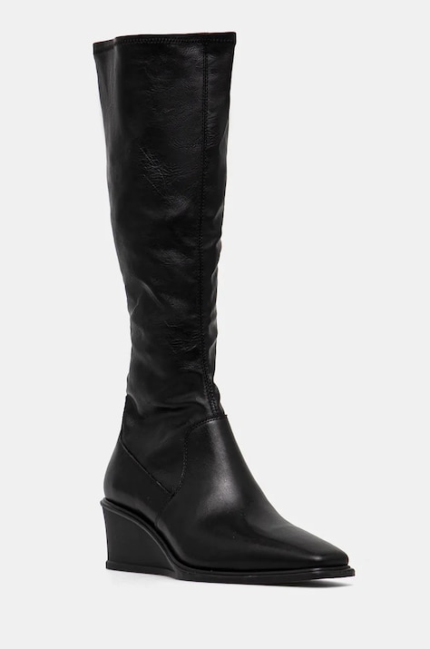 Ботуши Vagabond Shoemakers AINO в черно със скосена платформа 5829-102-20