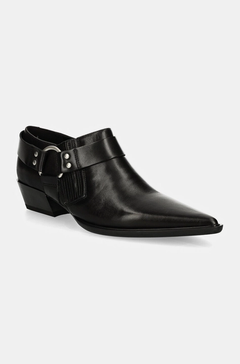 Vagabond Shoemakers cizme de piele CASSIE femei, culoarea negru, cu toc drept, 5850-001-20