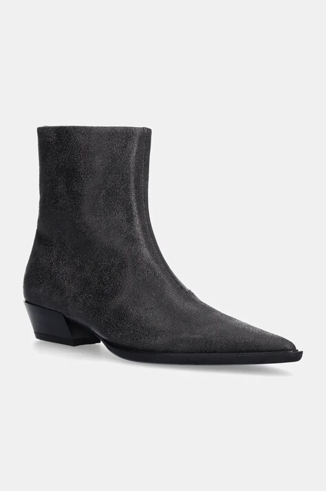 Vagabond Shoemakers cizme de piele CASSIE femei, culoarea negru, cu toc drept, 5850-207-21