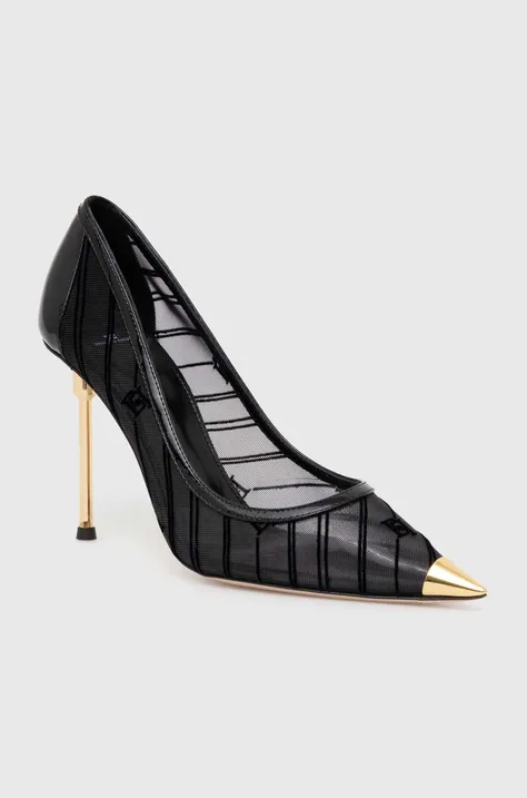 Шкіряні туфлі Elisabetta Franchi колір чорний SA42L46E2
