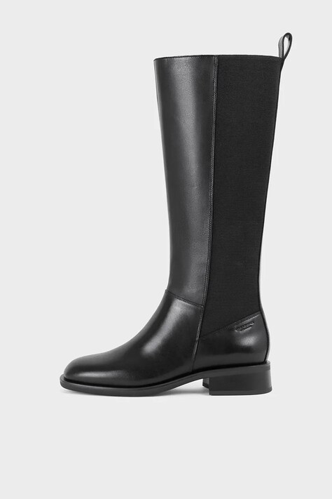 Кожаные сапоги Vagabond Shoemakers SHEILA женские цвет чёрный на плоском ходу 5835-101-20