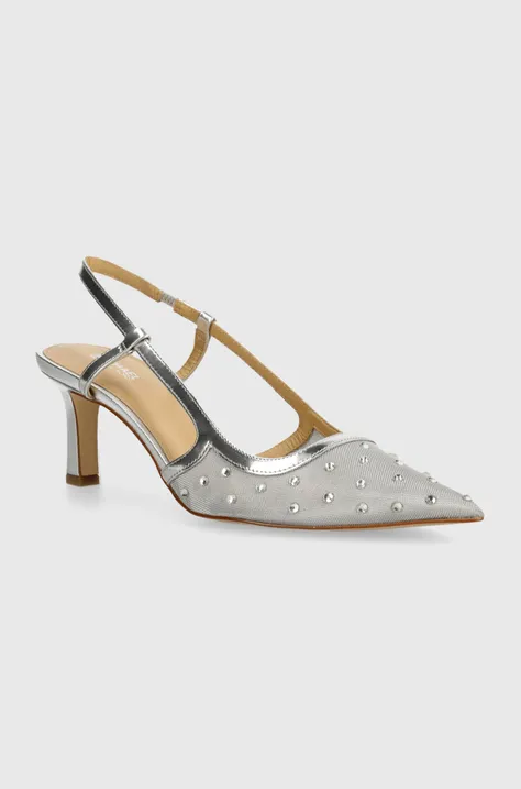 MICHAEL Michael Kors pantofi cu toc Alora culoarea argintiu, 40T4AOMS2D 040