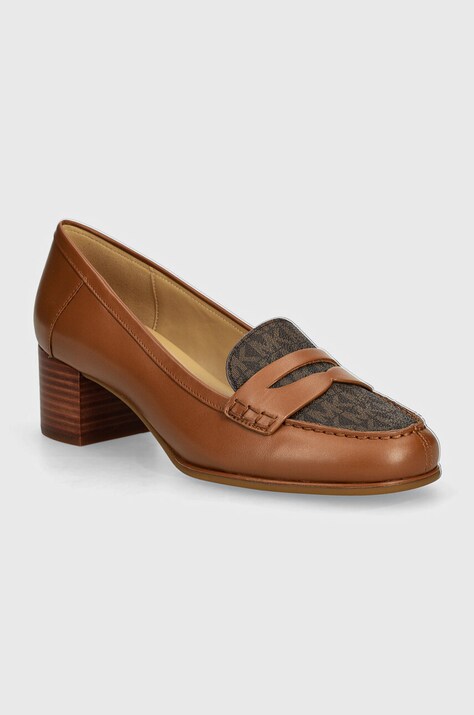 MICHAEL Michael Kors pantofi de piele Frances culoarea maro, cu toc drept, 40T4FRMP1B 230