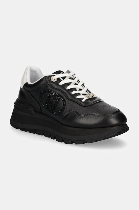 Liu Jo sneakers din piele AMAZING 20 culoarea negru, BF4057PX33122222