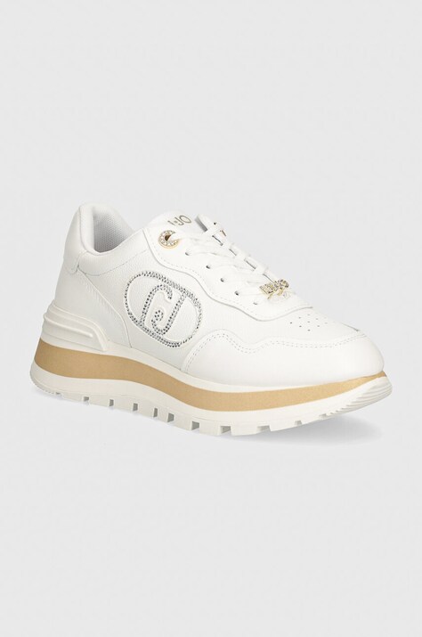 Liu Jo sneakers din piele AMAZING 20 culoarea alb, BF4057PX33101065