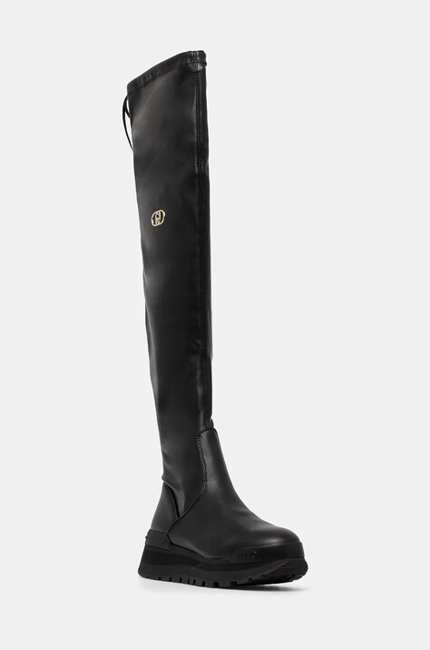 Liu Jo cizme AMAZING 06 femei, culoarea negru, cu platforma, BF4059EX04622222