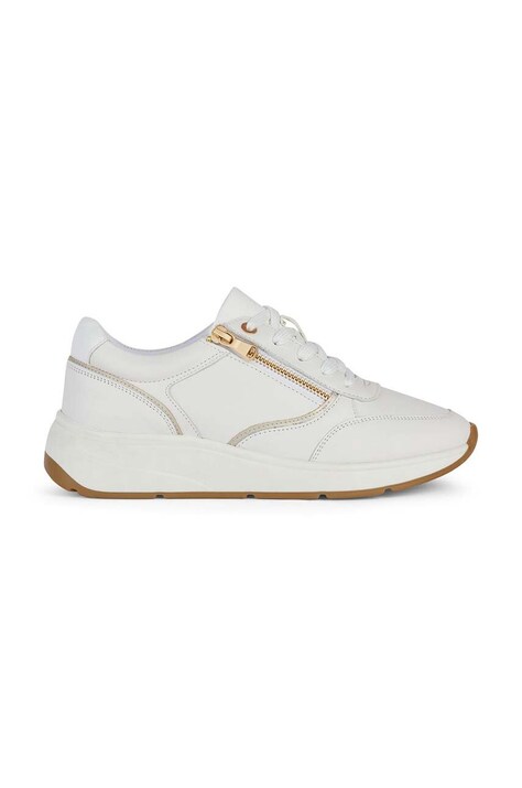 Geox sneakers din piele D CRISTAEL culoarea alb, D45MXE 00085 C1000