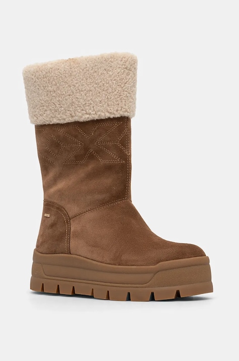 Čizme za snijeg Geox D SPHERICA EC7.1 B A boja: smeđa, D46WSB 00022 C6372