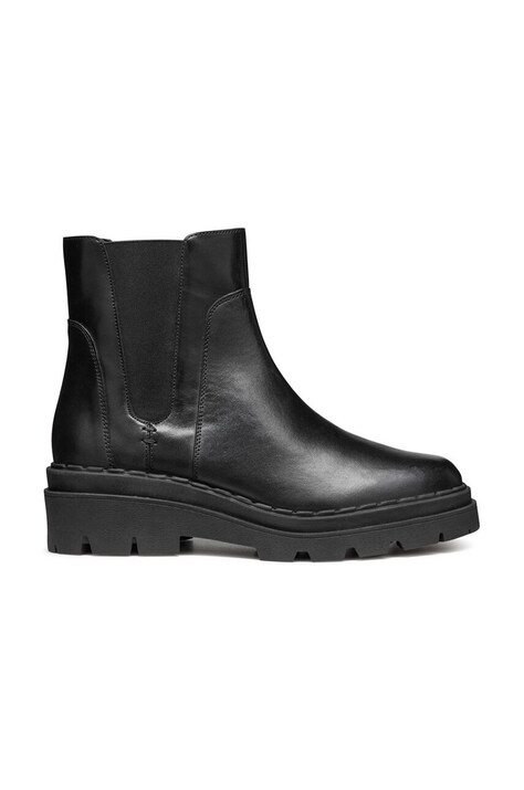 Geox cizme de piele D FELLENY femei, culoarea negru, cu platforma, D46XEC 043NH C9999