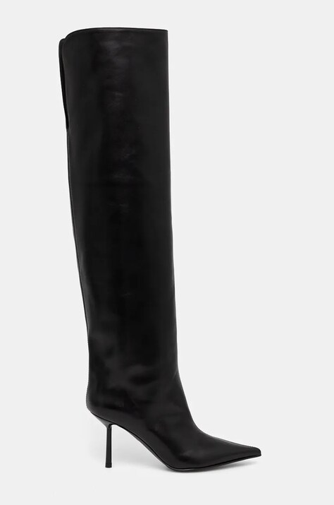 Le Silla ghete de piele Stivale Bella femei, culoarea negru, cu toc cui, 4276C080BXPPGLO001