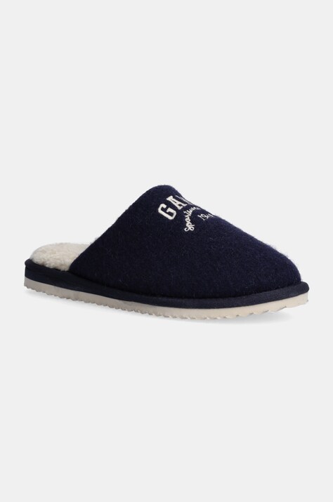 Gant papuci de casa Pantofli culoarea albastru marin, 29598801 G69