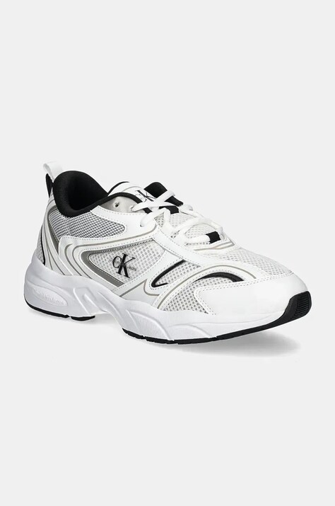 Calvin Klein Jeans sneakers RETRO TENNIS MESH ML culoarea alb, YW0YW01807