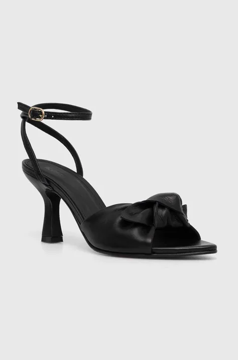 Kožené sandále Alohas Cyra čierna farba, S100392-01