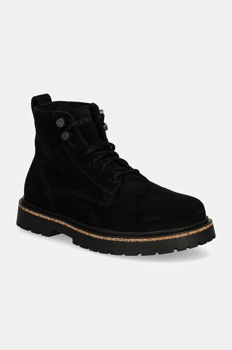 Birkenstock ankle boots Highwood Lace Mid women's black color 1028893