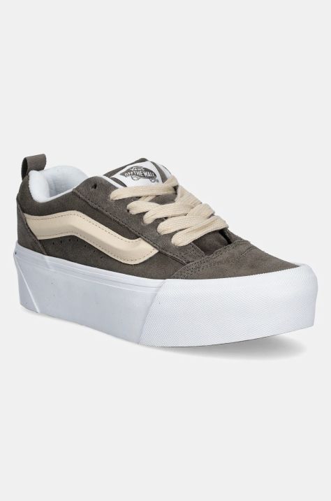 Semišové tenisky Vans Knu Stack hnědá barva, VN000CP69JC1